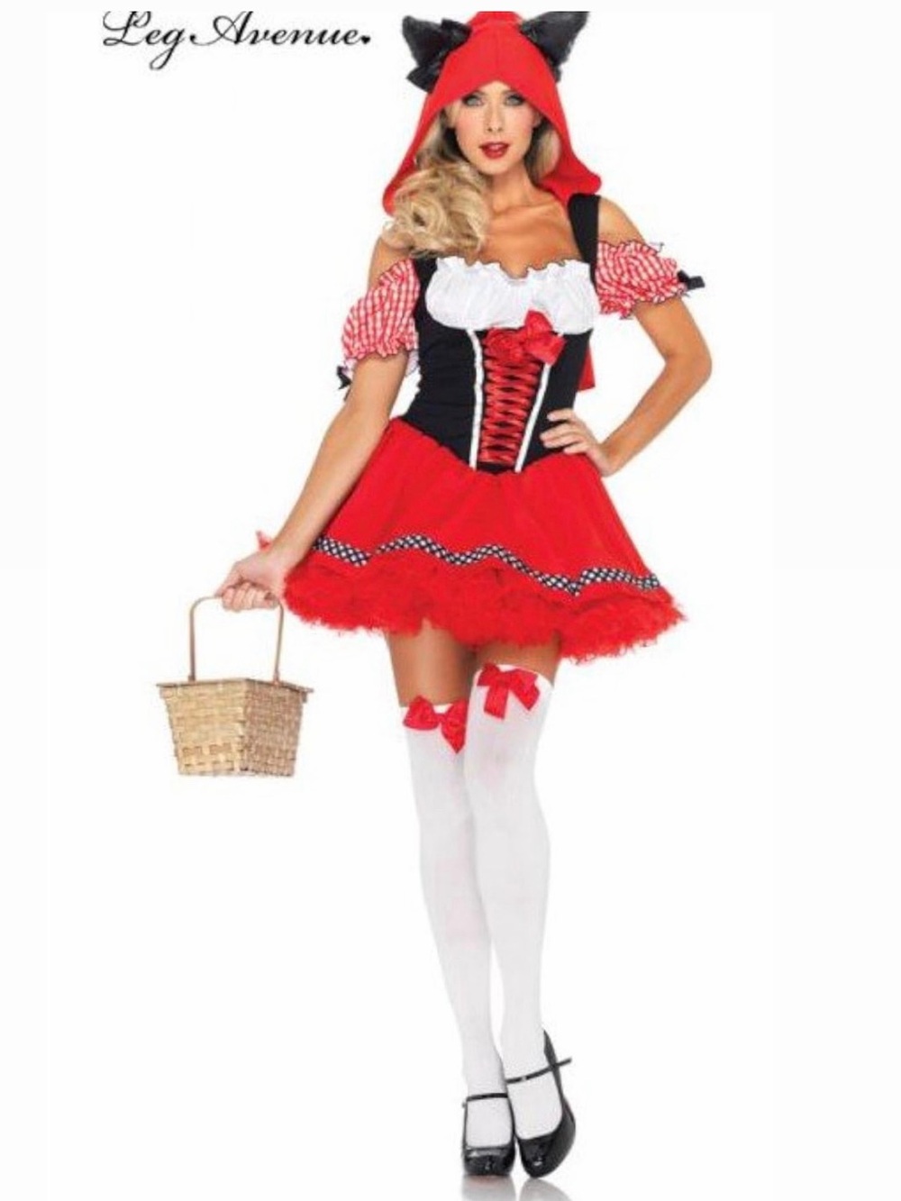 Vintage 2000s Leg Avenue Little Red Riding Hood Halloween Costume